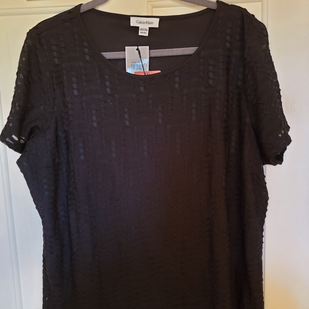 Calvin Klein jersey knit tee